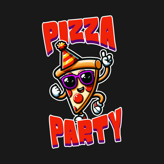 Pizza Party / Funny Foodie Pun For Pizza And Food Lovers by octoplatypusclothing@gmail.com