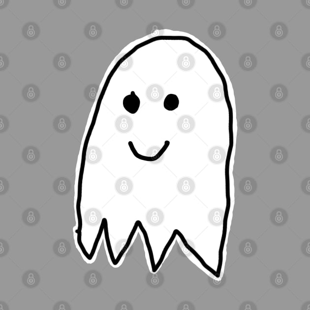 Cute Ghost, Ignorant Doodle Tattoo by Tenpmcreations