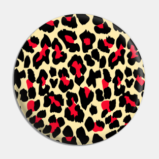 LEOPARD YELLOW PINK Pin