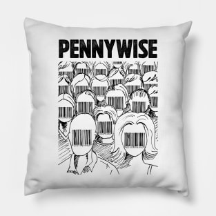 Barcode face Pennywise Pillow