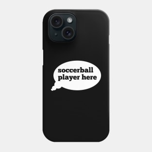 Soccerball player shirt Phone Case