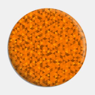 isometric orange triangles in hexagon Pin