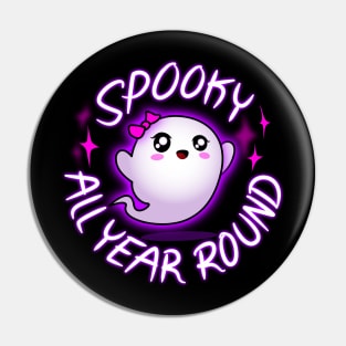 Cute Ghost Spooky All Year Round Pin