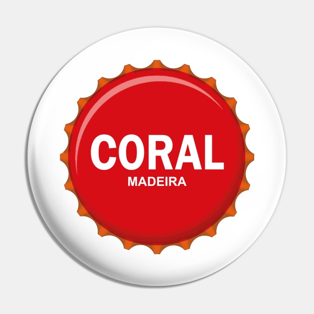 Madeira Island - carica da cerveja Coral / Coral beer cap Pin by Donaby