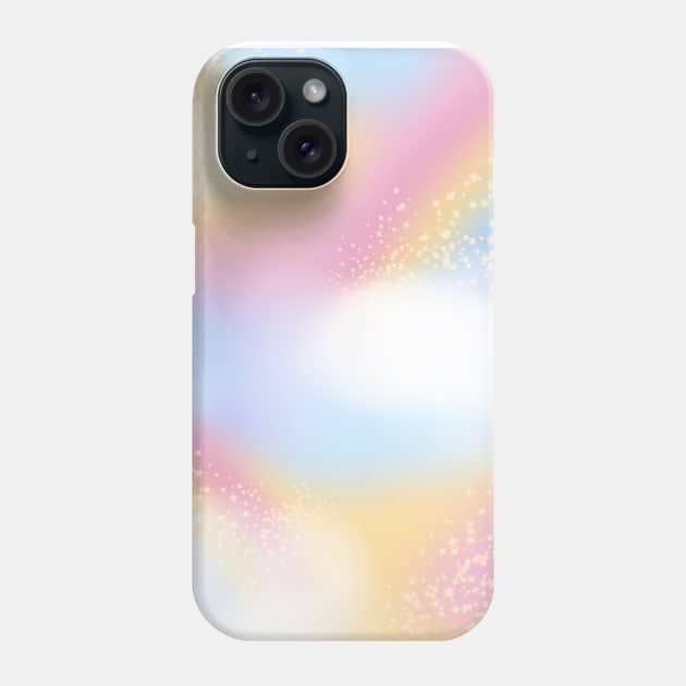 Y2K Pastel Rainbow Skies with Sparkling Stars Phone Case by KathrinLegg