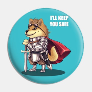 Doge Warrior Pin