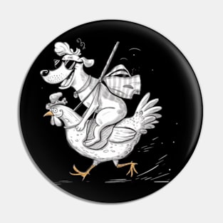 Paola Salome features a dog riding a small chicken. (2) Pin