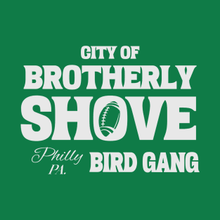 Brotherly Shove Philadelphia Football Green T-Shirt