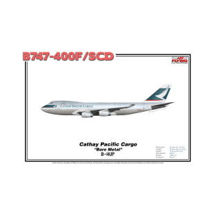 Boeing B747-400F/SCD - Cathay Pacific Cargo "Bare Metal" (Art Print) T-Shirt