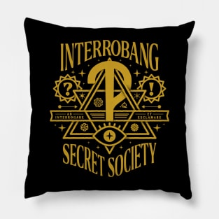 The Interrobang Secret Society - Gold edition Pillow