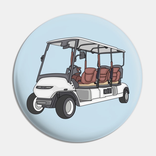 Golf cart / golf buggy cartoon illustration Pin by Cartoons of fun