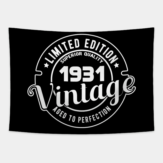 1931 VINTAGE - BIRTHDAY GIFT Tapestry by KC Happy Shop