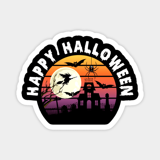 Happy Halloween Magnet by Nifty T Shirts