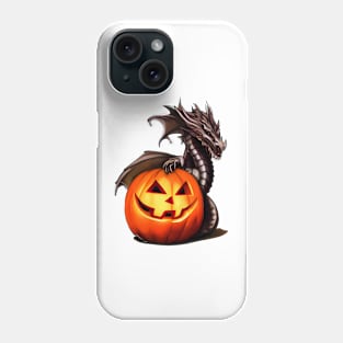 Black Dragon Jack-O-Lantern Phone Case