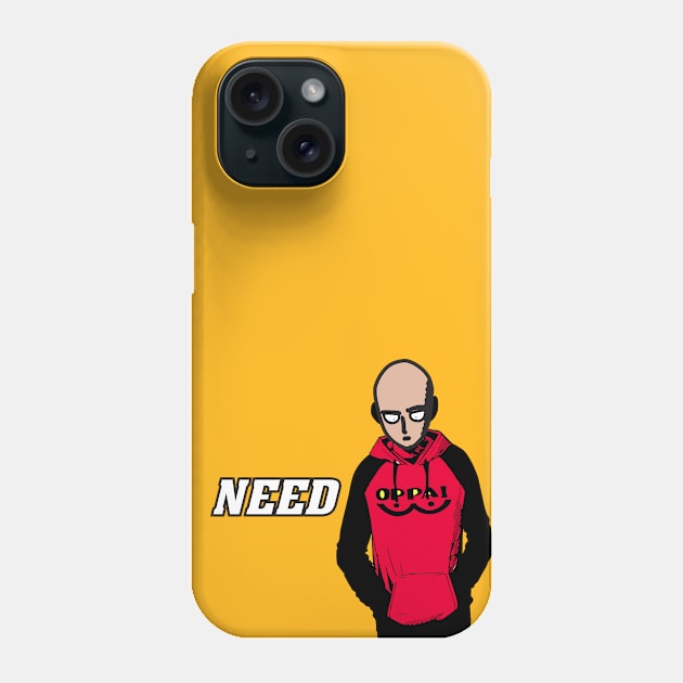 Saitama Need hoodie haha Phone Case by mikiretta