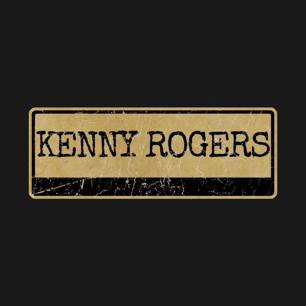 Aliska text black retro - Kenny Rogers by Aliska