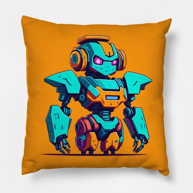 Cute Robot Pillow by SpriteGuy95