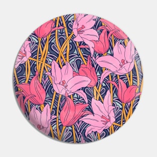 Pink Vibrant Tulips Pin