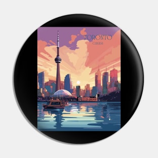 Toronto, Ontario, Canada, Travel Print, Travel Wall Art, Travel Home Décor, Travel Gift Art Pin