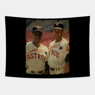 Joe Morgan and Sonny Jackson in Houston Astros Tapestry