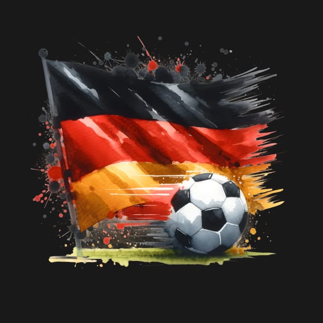 Soccer Ball Football Germany Deutschland Flag Men Women Kid by AimArtStudio