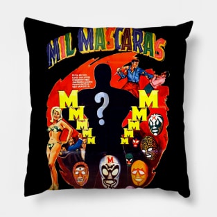 Mil Mascaras Movie Poster Pillow