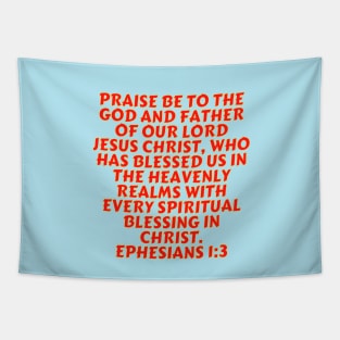 Bible Verse Ephesians 1:3 Tapestry