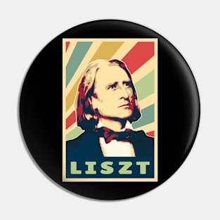 Franz Liszt Vintage Colors Pin