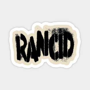 rancid black text Magnet