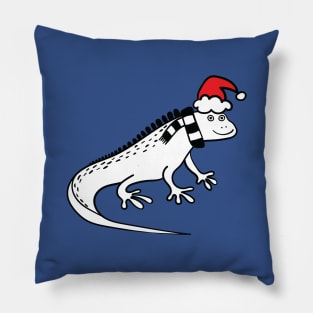 Christmas Iguana Pillow