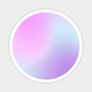 Pink, Aqua and Lavender Gradient Design Magnet