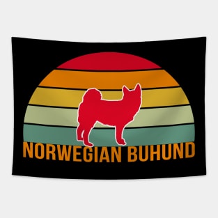 Norwegian Buhund Vintage Silhouette Tapestry