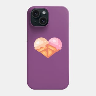 Ice cream heart Phone Case