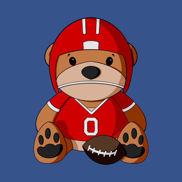 Discover Football Player Teddy Bear - Sports - T-Shirt