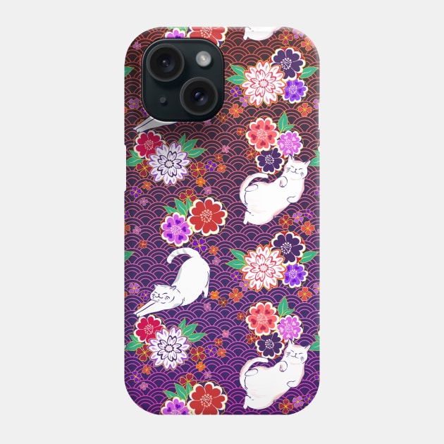 Kimono Cats Phone Case by Meows in Clouds