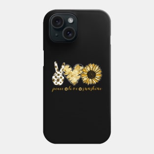 Peace love sunshine Phone Case