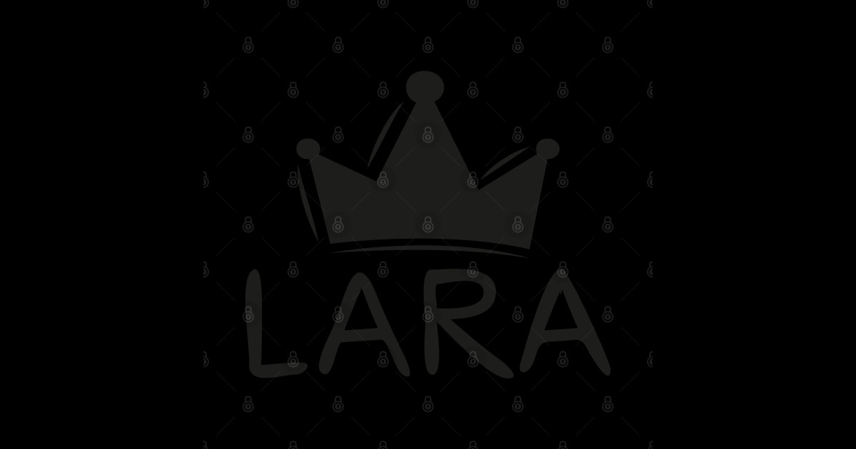 Lara name, Sticker design. Lara Sticker TeePublic