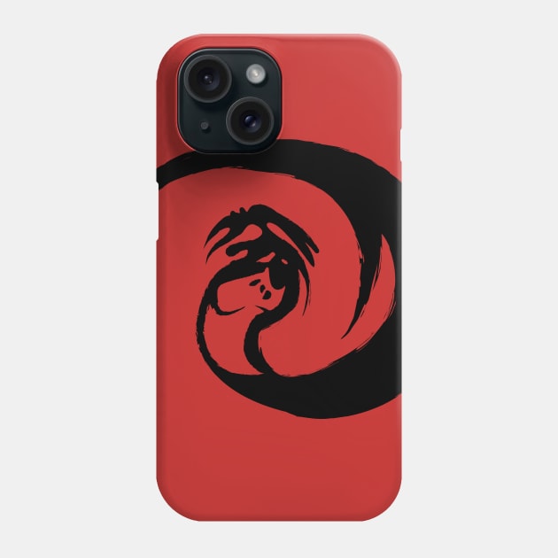 Giygas (Black on White) Phone Case by SJBTees