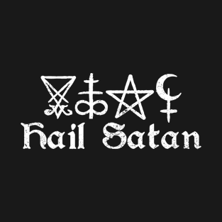 Satanic Symbols Hail Satan T-Shirt