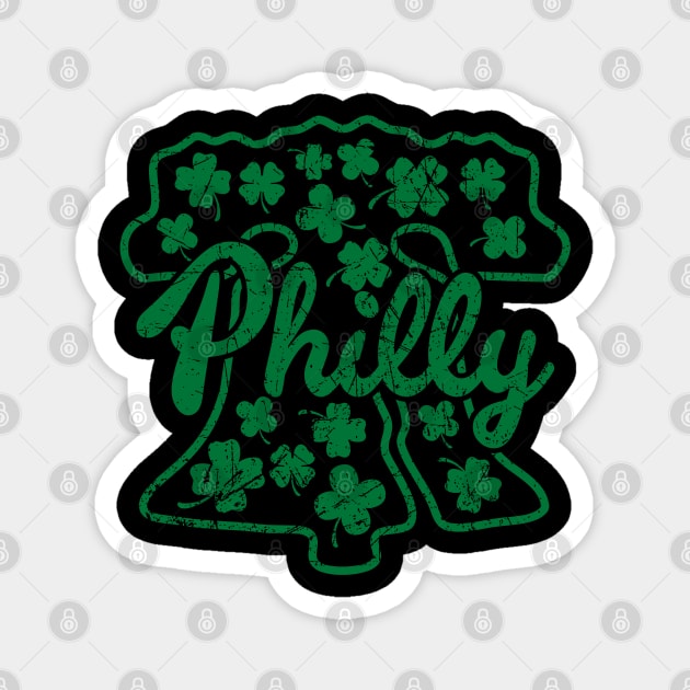 Philadelphia Liberty Bell Shamrock Irish St. Patrick's Day Green Magnet by TeeCreations