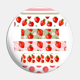 Strawberry Washi Tapes Pin