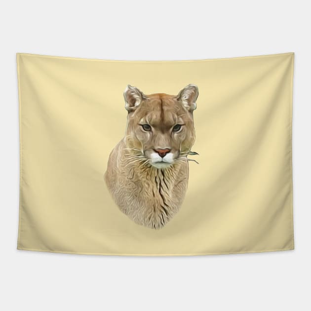 Mountain lion Tapestry by Guardi