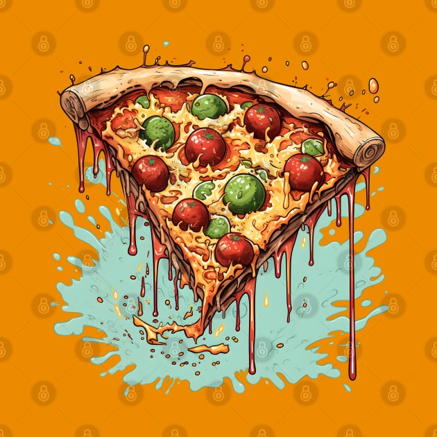 Cheesy Pizza Party: Fun Design! by Arsy Art