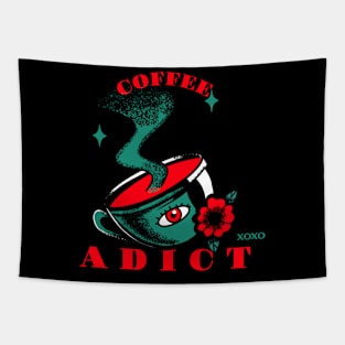 coffee adict Tapestry