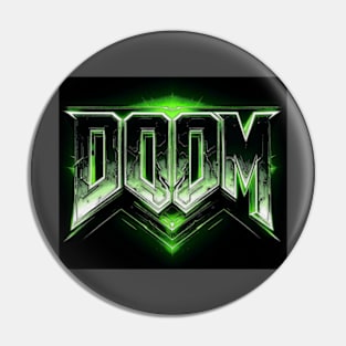 Doom logo Pin