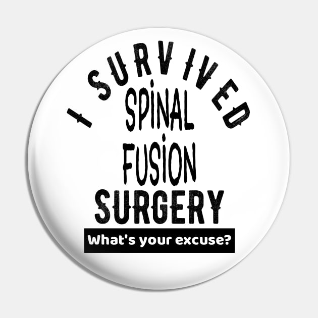 Spinal Fusion Back Surgery Awareness Get Well Gift Pin by OriginalGiftsIdeas