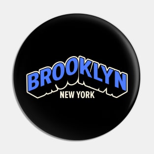 Retro Brooklyn NYC Triangle Sportive Design Pin