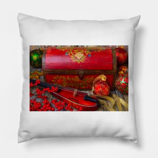 Red Christmas Box Pillow