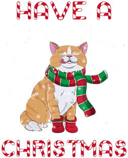Have A Purry Furry Christmas Funny Xmas Cat Magnet