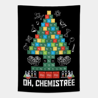 Oh Chemistree Funny Chemistry Tapestry